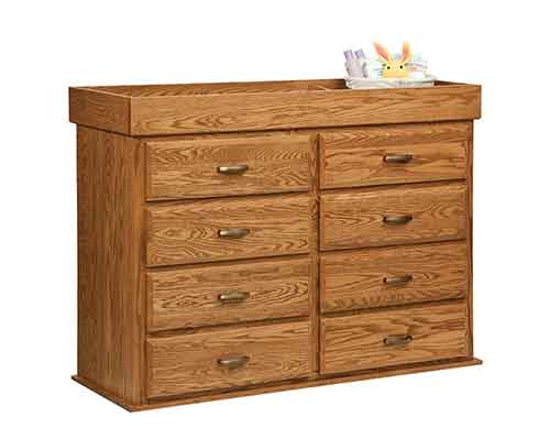 Amish 8 Drawer Reversible Dresser [OTO108]