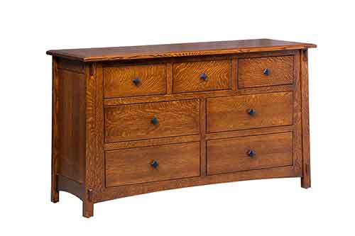 Amish McCoy 7 Drawer Dresser - Click Image to Close