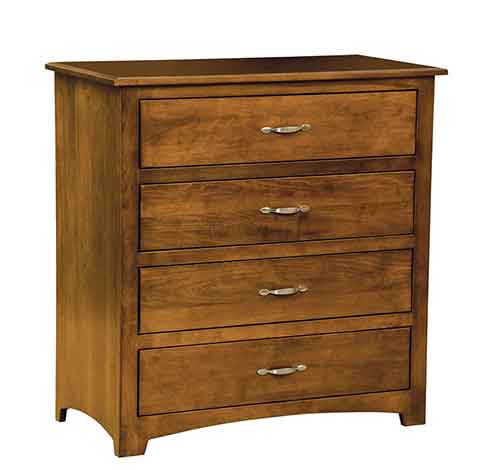 Amish Monterey 4 Drawer Dresser - Click Image to Close