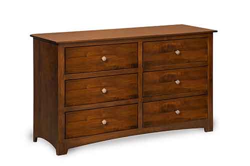 Amish Monterey 6 Drawer Dresser - Click Image to Close