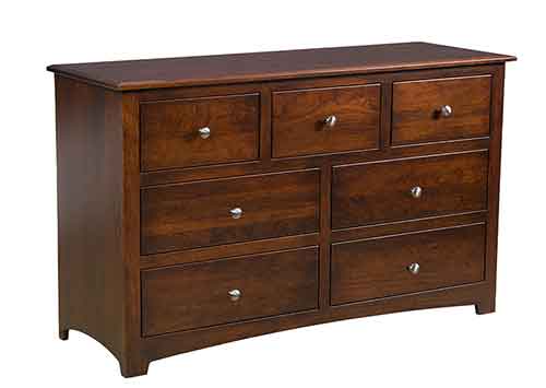 Amish Monterey 7 Drawer Dresser - Click Image to Close