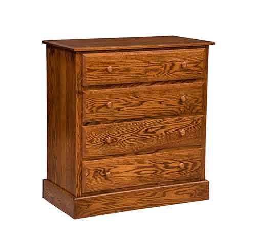 Amish 4 Drawer Reversible Dresser - Click Image to Close
