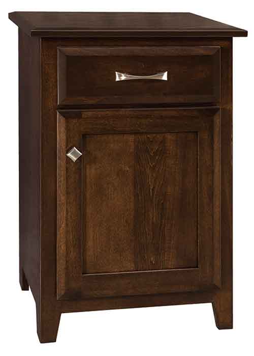 Amish Eckenridge 1 Drawer 1 Door Night Stand - Click Image to Close