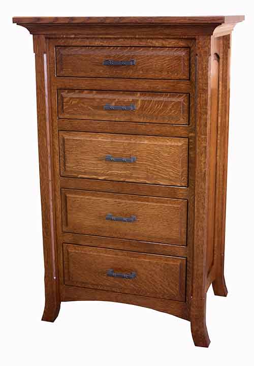 Amish Homestead 5 Drawer Lingerie Chest - Click Image to Close