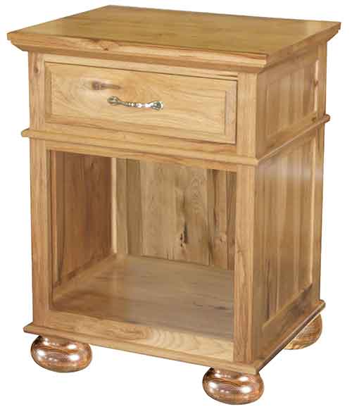 Amish Kountry Treasure 1 Drawer Open Nite Stand - Click Image to Close