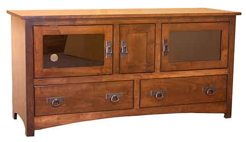 Amish Shaker 60" Plasma Cabinet - Click Image to Close