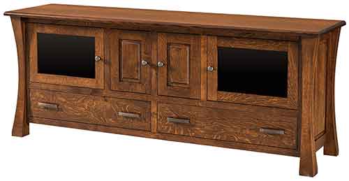 Amish Vandalia 77" Plasma Cabinet - Click Image to Close