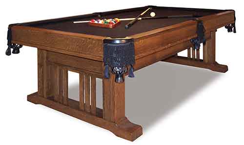 Amish Signature Mission Pool Table - Click Image to Close