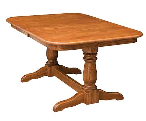 Amish Dutch Double Pedestal Trestle Table [WPTDUTDP]