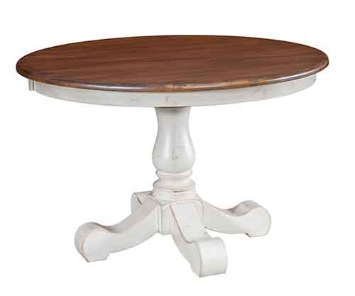 Amish Savannah Single Pedestal Table [WPTSAVSP]