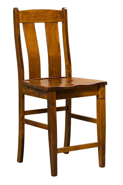 Amish Mansfield Dining Stool - Click Image to Close