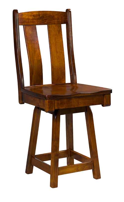 Amish Mansfield Dining Stool - Click Image to Close