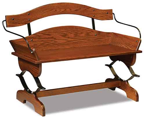 Amish Buckboard Bench - Click Image to Close