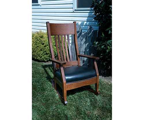 Amish Made Mission Rocker - Click Image to Close