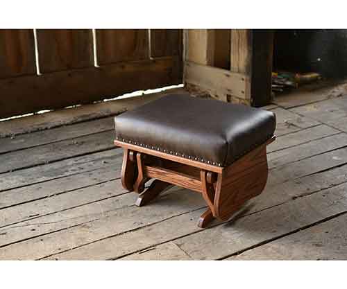 Amish Made Gliding Ottoman - Click Image to Close