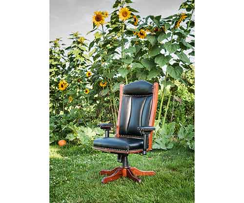 Amish Made Desk Chair (with adjustable arms)