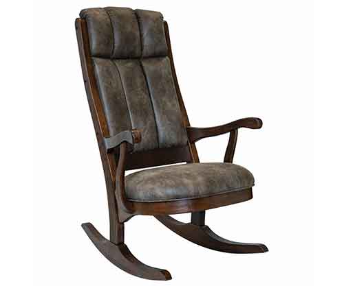 Amish Made Lincoln Rocker - Click Image to Close