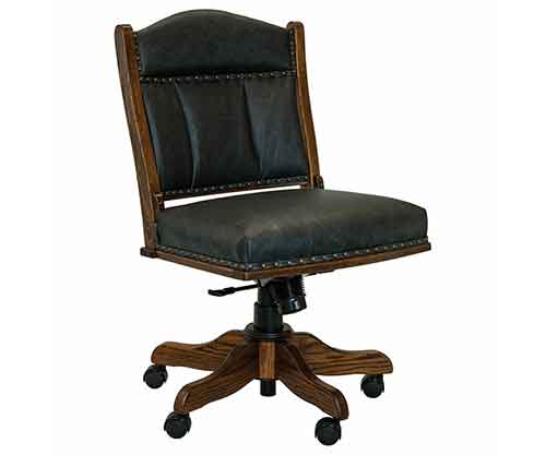 Amish Made Low Back Side Desk Chair