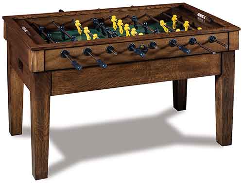 Amish Libby Game Table with Jumbo Sized Chess and Checker Game Pieces