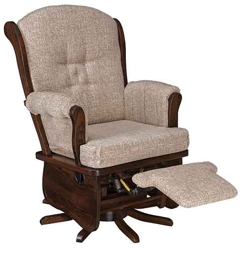 Amish Swanback Swivel Glider