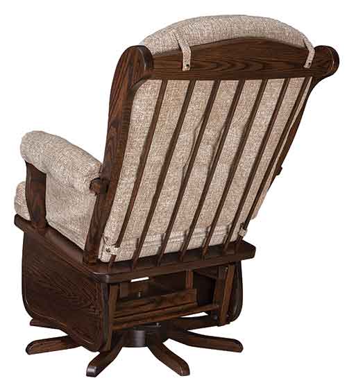 Amish Swanback Swivel Glider - Click Image to Close