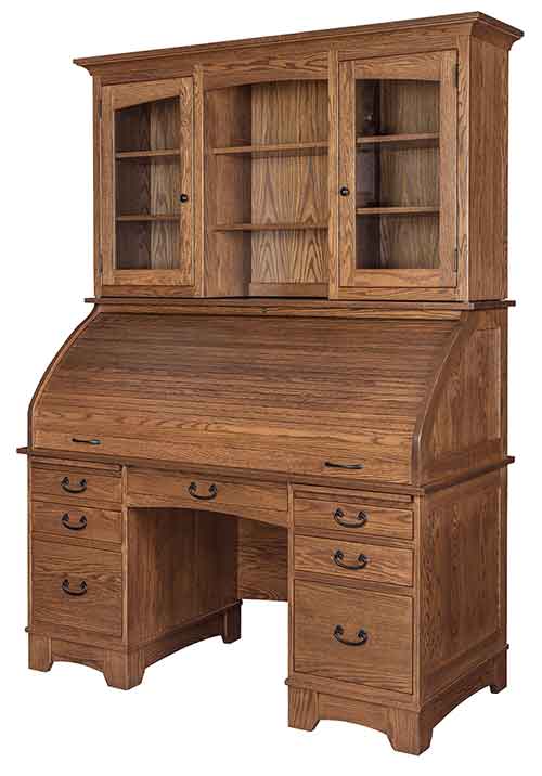 Amish Noble Mission Rolltop Desk