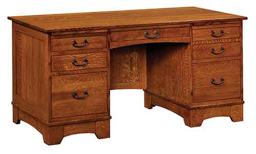 Amish Noble Mission Office Desk - Click Image to Close