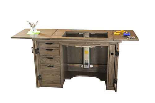 Amish Custom Sewing Machine Cabinet 1 - Click Image to Close