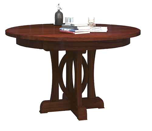 Amish Empire Single Pedestal Table - Click Image to Close