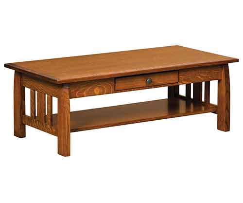 (image for) Amish Henderson Coffee Table Open
