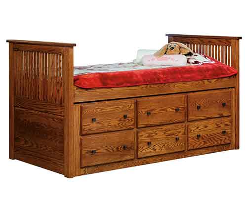 (image for) Amish Captain's Bed