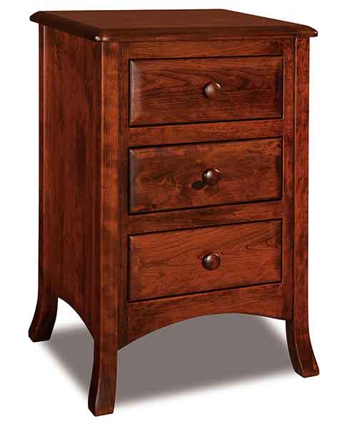 Amish Carlisle Taller 3 Drawer Nightstand