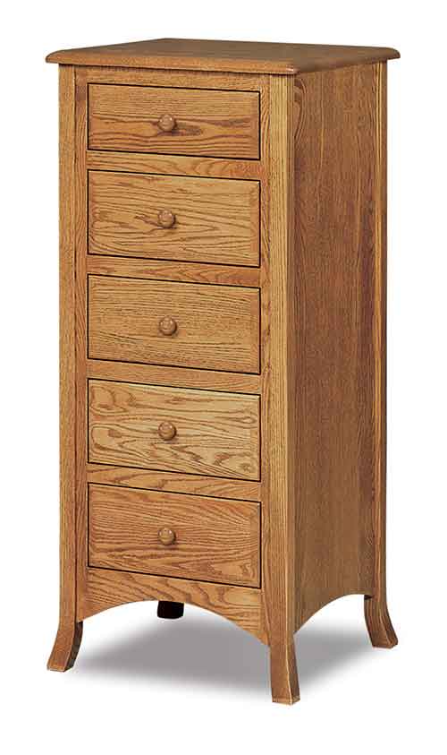 Amish Carlisle 5 Drawer Lingerie Chest - Click Image to Close