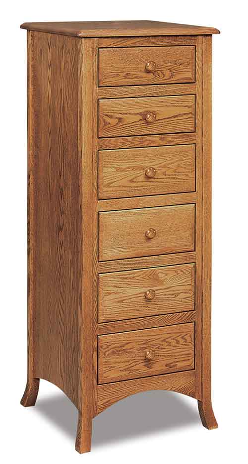 Amish Carlisle 6 Drawer Lingerie Chest - Click Image to Close