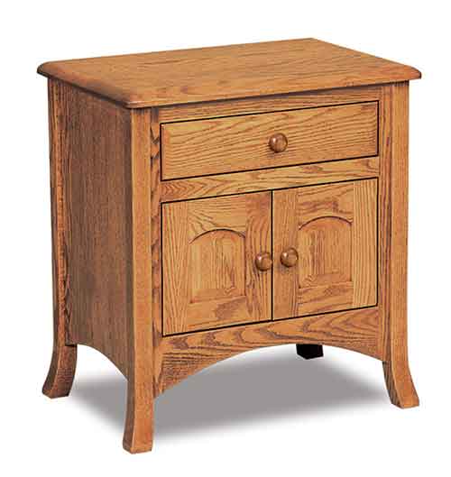 Amish Carlisle Nightstand, 1 drawer, 2 door