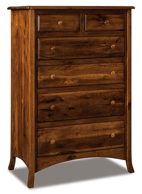 Amish Carlisle 6 Drawer Chest - Click Image to Close