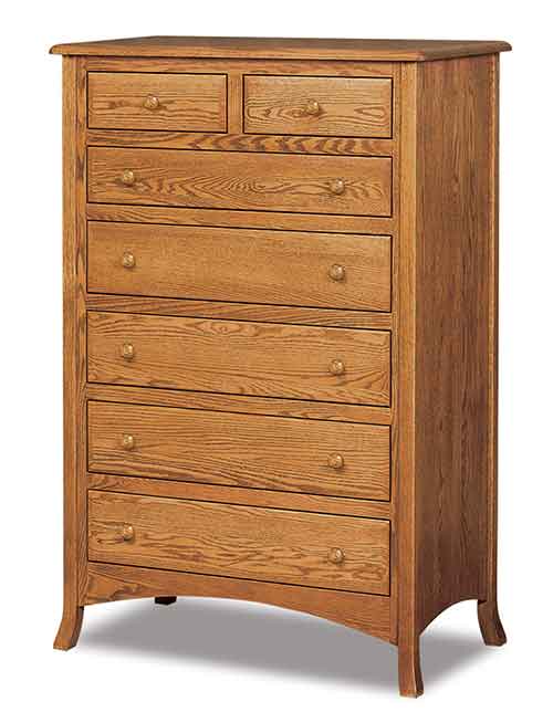 Amish Carlisle 7 Drawer Chest - Click Image to Close