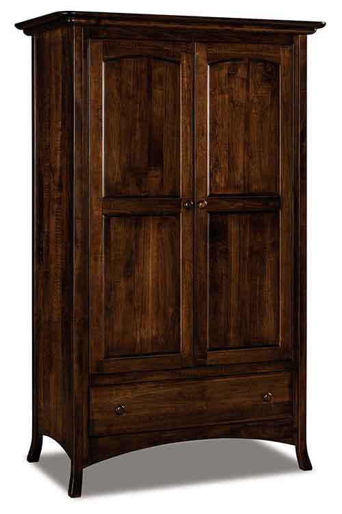 Amish Carlisle Wardrobe Armoire - Click Image to Close