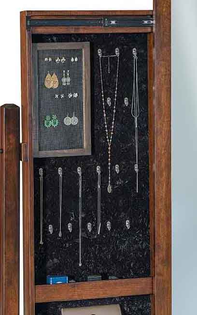 Amish Carlisle Beveled Jewelry Mirror - Click Image to Close