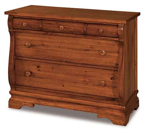 Amish Chippewa Sleigh 5 Drawer Child's Chest