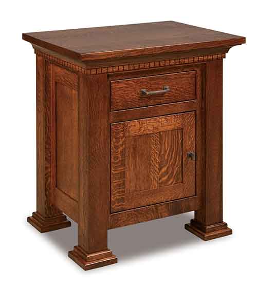 Amish Empire Nightstand 1 drawer, 1 door - Click Image to Close