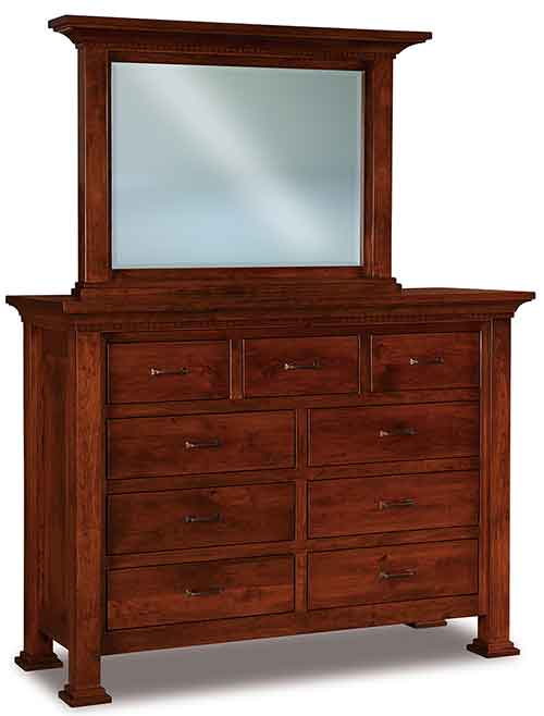 Amish Empire 9 Drawer Dresser