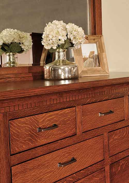 Amish Empire 9 Drawer Dresser