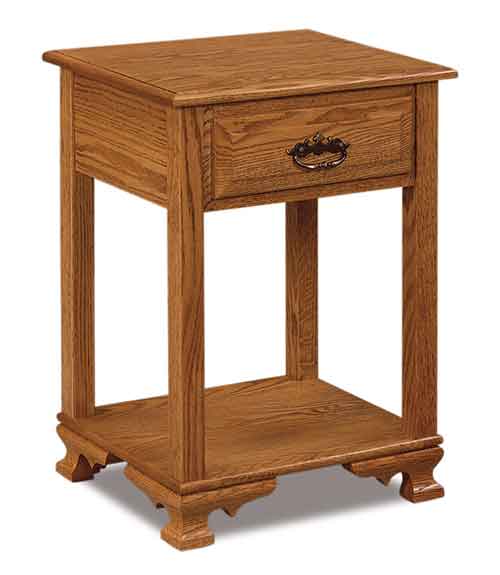 Amish Hoosier Heritage 1 Drawer Open Nightstand