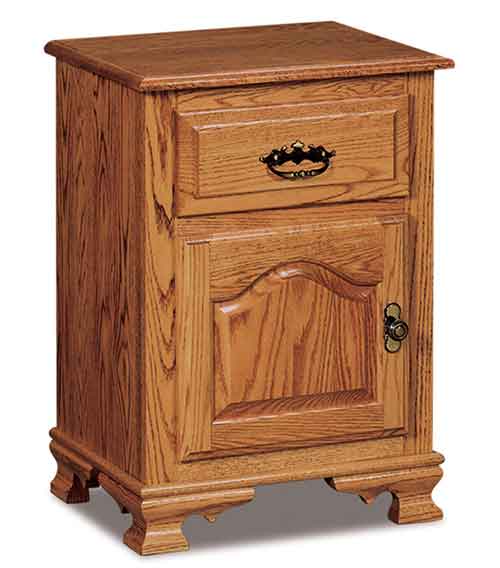 Amish Hoosier Heritage Taller 1 Drawer, 1 Door Nightstand