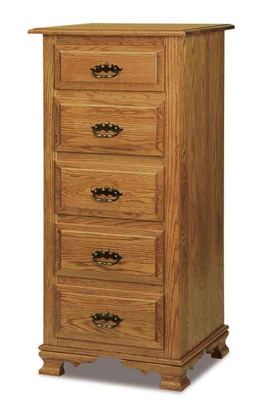 Amish Hoosier Heritage 5 Drawer Lingerie Chest - Click Image to Close