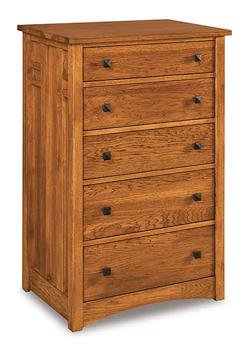 Amish Kascade 5 Drawer Chest - Click Image to Close