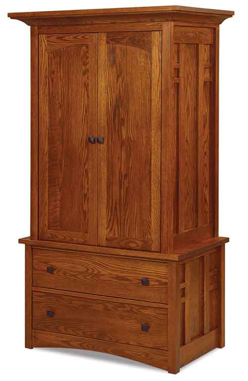 Amish Kascade Armoire - Click Image to Close