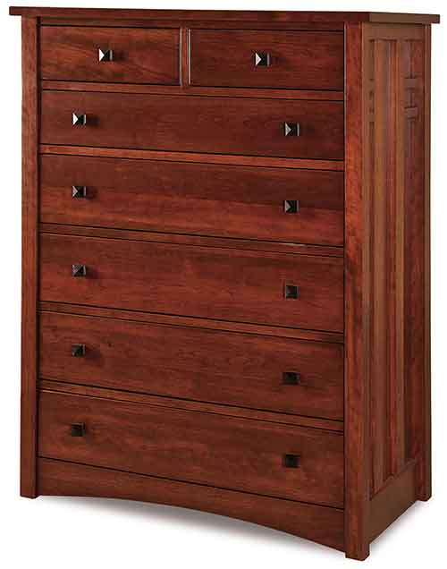 Amish Kascade 7 Drawer Chest - Click Image to Close