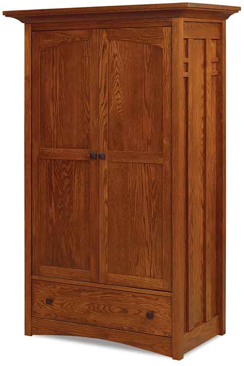 Amish Kascade Wardrobe Armoire - Click Image to Close